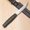 Нож NorthF финка "Сучок" ELMAX, G10 черно-оливковая, ножны – kydex, выпуклая линза - фото
