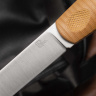 Нож NorthF финка "Сучок" ELMAX, G10 песчаная, ножны – kydex, выпуклая линза - фото