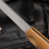 Нож NorthF финка "Сучок" ELMAX, G10 песчаная, ножны – kydex, выпуклая линза - фото