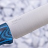 Нож OtusF N690, G10 черно-синяя, ножны – kydex, выпуклая линза - фото