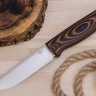 Нож OtusF N690, G10 черно-оранжевая, ножны – kydex, выпуклая линза - фото