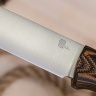 Нож OtusF N690, G10 черно-оранжевая, ножны – kydex, выпуклая линза - фото