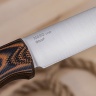 Нож OtusF N690, G10 черно-оранжевая, ножны – kydex, выпуклая линза - фото