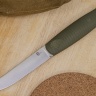 Нож NorthF финка "Сучок" N690, G10 оливковая, ножны – kydex, выпуклая линза - фото