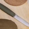 Нож NorthF финка "Сучок" N690, G10 оливковая, ножны – kydex, выпуклая линза - фото