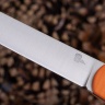 Нож NorthF финка "Сучок" N690, G10 оранжевая, ножны – kydex, выпуклая линза - фото