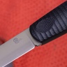 Нож NorthF финка "Сучок" N690, G10 черная, ножны – kydex, выпуклая линза - фото