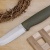 Нож HootF N690, G10 оливковая, ножны – kydex, выпуклая линза