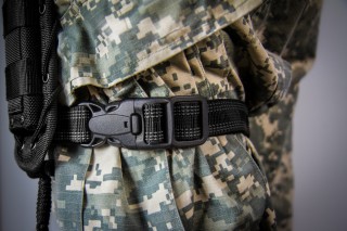 MOLLE TB2 Black Прорезиненный ремешок