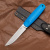 Нож NorthSF финка &quot;Бочонок&quot; ELMAX, G10 синяя, ножны – kydex, выпуклая линза    