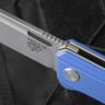 Складной нож Rapid от ТДК Blue (D2, StoneWash) - фото