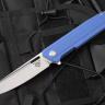 Складной нож Rapid от ТДК Blue (D2, StoneWash) - фото