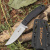 Туристический нож Asket AUS-10Co StoneWash Kydex