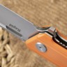 Складной нож Rapid от ТДК Orange (D2, StoneWash) - фото