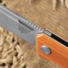 Складной нож Rapid от ТДК Orange (D2, StoneWash) - фото