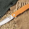 Складной нож Rapid от ТДК Orange (D2, StoneWash) - фото