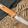 Складной нож Rapid от ТДК Orange (D2, StoneWash) - фото
