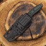 Туристичеcкий нож CityHunter Elmax Green-Black G10 Stonewash - фото