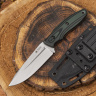 Туристичеcкий нож CityHunter Elmax Green-Black G10 Stonewash - фото