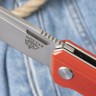 Складной нож Rapid от ТДК Red (D2, StoneWash) - фото