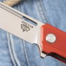 Складной нож Rapid от ТДК Red (D2, StoneWash) - фото