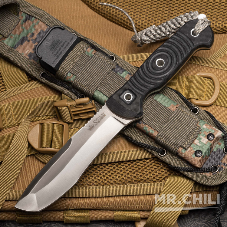 фото Туристический нож vendetta d2 stonewash kizlyar supreme