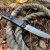 Складной нож Whisper D2 StoneWash blue-black G10, На подшипнике 