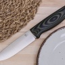 Нож OtusF N690, G10 черно-оливковая, ножны – kydex, выпуклая линза - фото