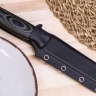 Нож OtusF N690, G10 черно-оливковая, ножны – kydex, выпуклая линза - фото